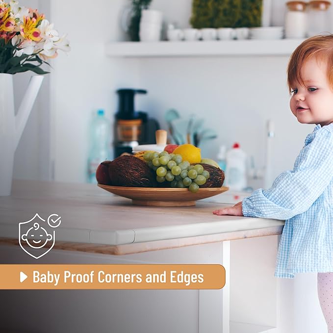 Mr. Pen- Furniture Corner & Edge Safety Bumpers, 15ft Edge & 4 Corners, Baby Proof Corners and Edges, Baby Proofing Corner Guards, Baby Corner Protector Guards, Edge Protector for Baby