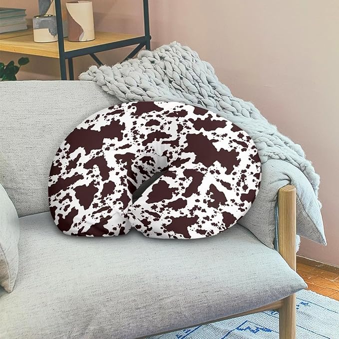 Brown Cow Baby Nursing Pillow Cover Stretchy Breathable Breastfeeding Pillow Cover Easy to Clean Neutral Pillow Cover for Infant Snug