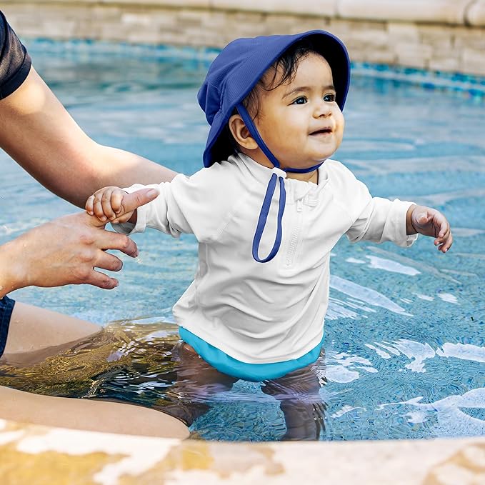 green sprouts Baby Toddler Eco Snap Swim Diaper - Sky Blue - 3T