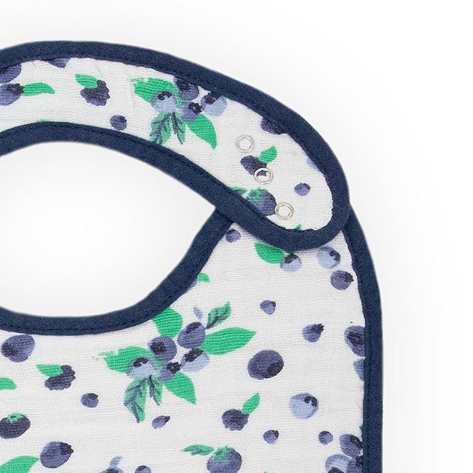 Little Unicorn Muslin Baby Bibs | Adjustable as Baby Grows | Soft Absorbent Muslin Fabric | For Eating, Drooling, Teething (Berry Lemonade)