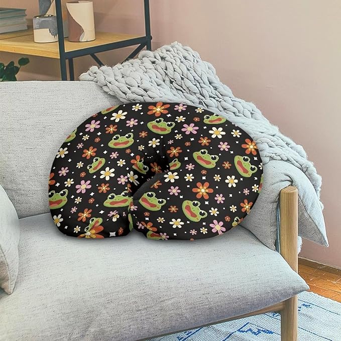 Nursing Pillow Cover for Breastfeeding Pillow Frog Flower Nursing Pillow Slipcovers, Breastfeeding Pillow Cover Boys Girls, Perfect Newborn Choice for Mom or Baby, (Mi-10631538CZA32-22)