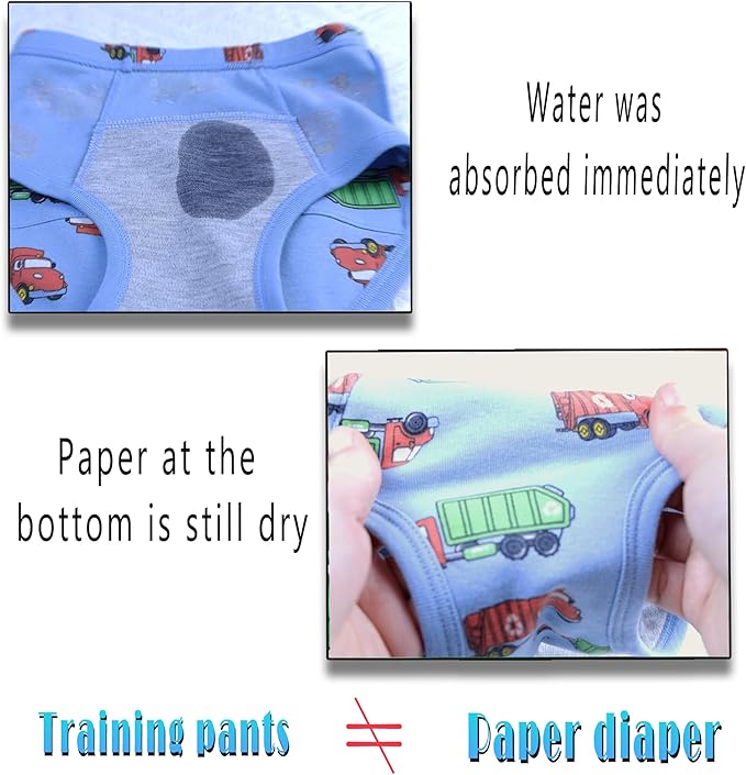 Boboking Boys Training Toddler Underwear Truck Potty Briefs For Boys