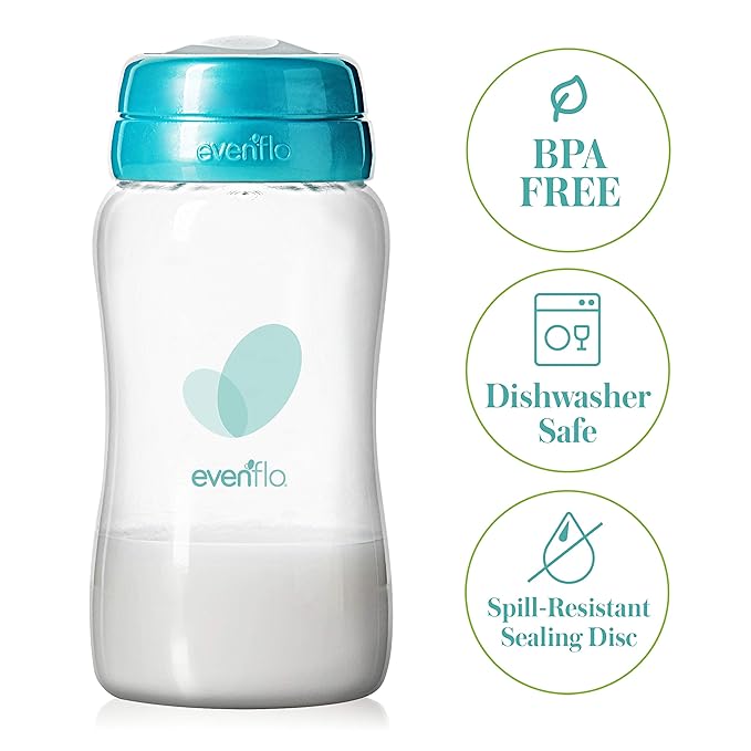 Evenflo Advanced Breast Milk Collection Bottles, 5oz 12 Pack