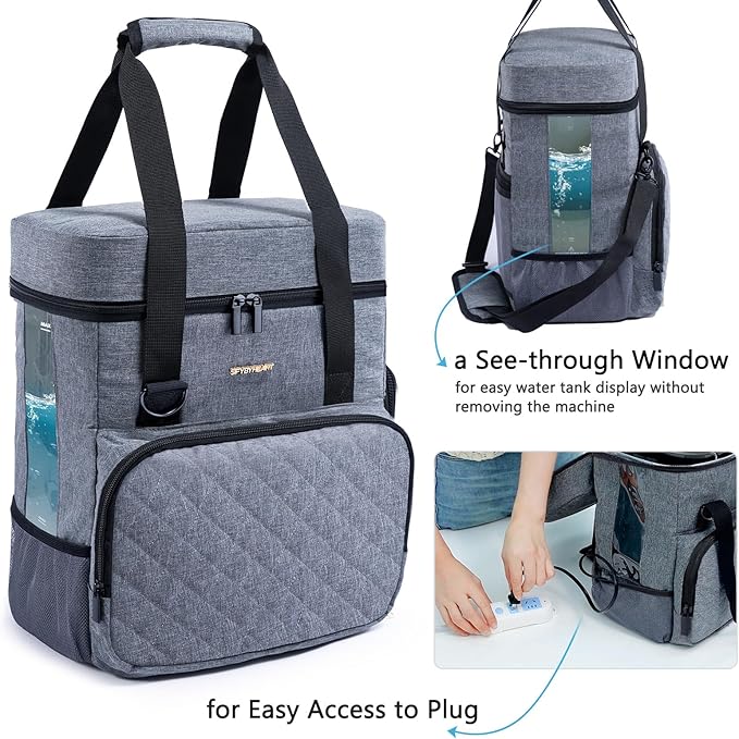 SFYBYHEART Carrying Case Compatible with Baby Brezza Formula Pro Advanced Formula Dispenser Machine Carrying Bag - Baby Formula Mixer Travel Bag with Pockets for Baby Essential, Pumps, Baby Bottles