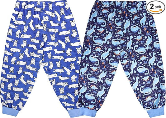 MOEMOE BABY Leakproof Diaper Pants for Potty Training Overnight Diaper Short for Toddler Boys and Girls 2 Packs