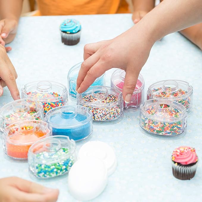 Innobaby Packin' Smart Stackable and Portable Storage System for Formula, Baby Snacks and More. 5 Stackable Cups in Lime Sorbet. BPA Free.