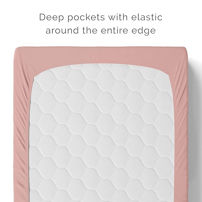 Natemia Organic Cotton Changing Pad Cover (16x32) – Silky Soft Fitted Baby Changing Pad Cover, for Changing Tables, Contoured Pads, Cradle & Bassinet, Neutral Nursery Essential for Boys & Girls