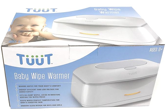 Baby Wipe Warmer & Wipes Dispenser - Sleek Diaper Wipes Holder for Boys and Girls - Tuut