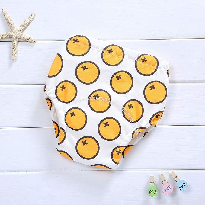 4 Pack Baby Toddler Reusable Toilet Pee Potty Training Pants Cloth Diapers Underwear