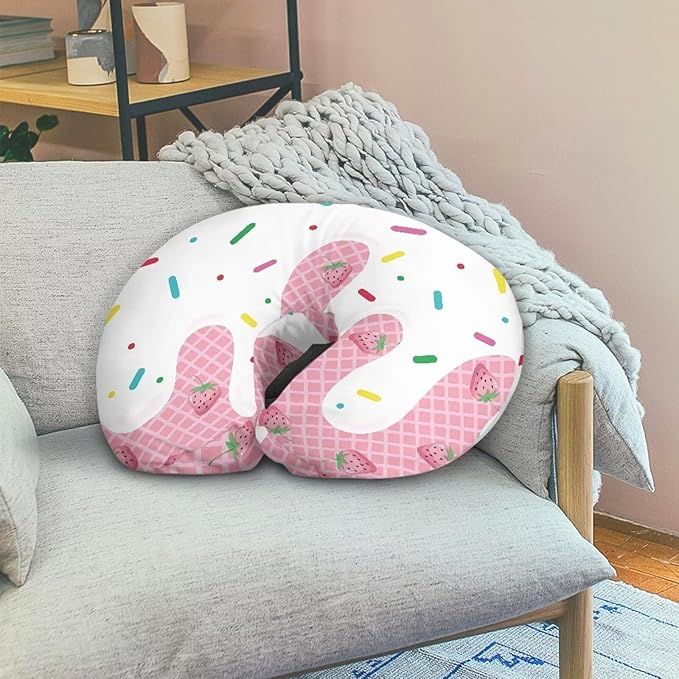 Cream Nursing Pillow Cover Breast Feeding Pillow Covers 1 Pack for Breastfeeding Pillow Soft Fabric Fits Snug On Infant Feeding Cushion Cover Pillow Not Included