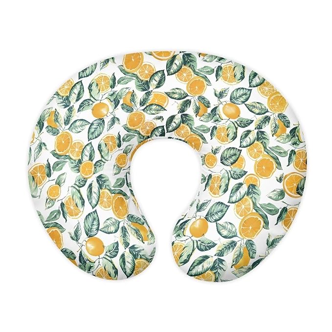 Classic Orange Nursing Pillow Cover for Baby Boy Girl Breastfeeding Nursing Pillow Slipcovers Super Soft Not Easy to Fade and Pilling
