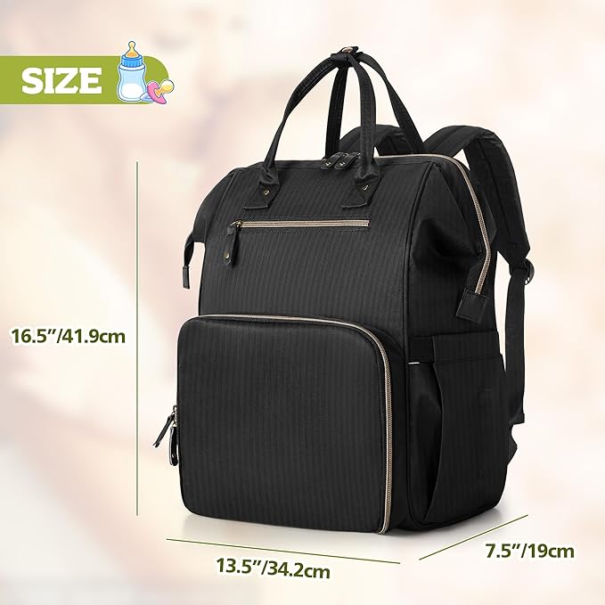 Damero Breast Pump Backpack Compatible with Spectra S1, S2, Medela and Cooler Bag, Breast Pump Bag with Laptop Sleeve, Breast Pump Carrying Diaper Bag for Working Moms, Black
