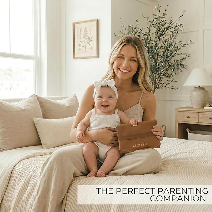 Beautiful Baby Diaper Changing Mat Made of Vegan Leather - Soft and Easy to Wipe Changing Pad for Travel or at Home Use - Lightweight and Foldable Mat that Perfectly Fits Into Any Diaper Bag