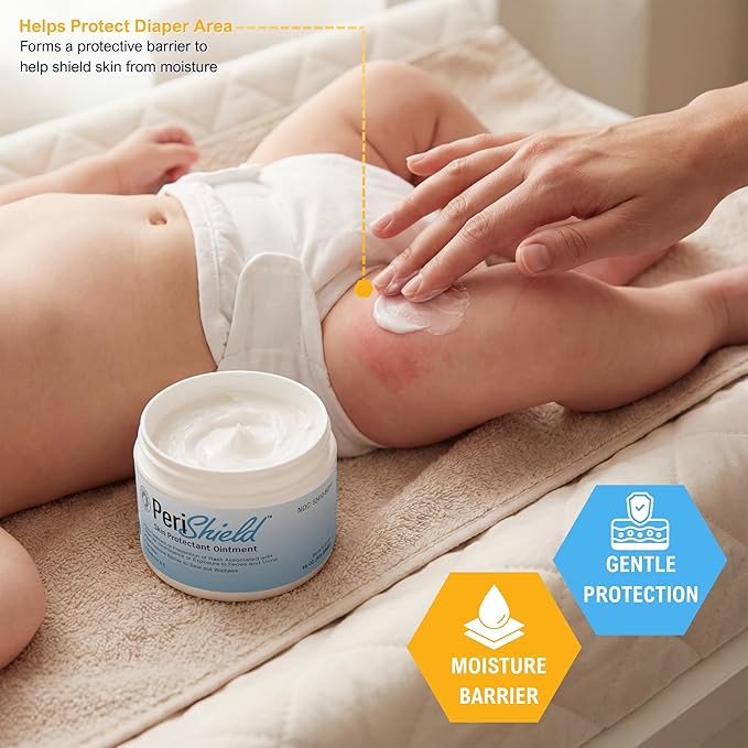 MED PRIDE Skin Protectant 16 oz Diaper Rash Ointment Zinc-Oxide Diaper Rash Cream For Babies With Vitamin A, D & E- Paraben-Free Healing Baby Butt Cream For Rash Treatment & Prevention