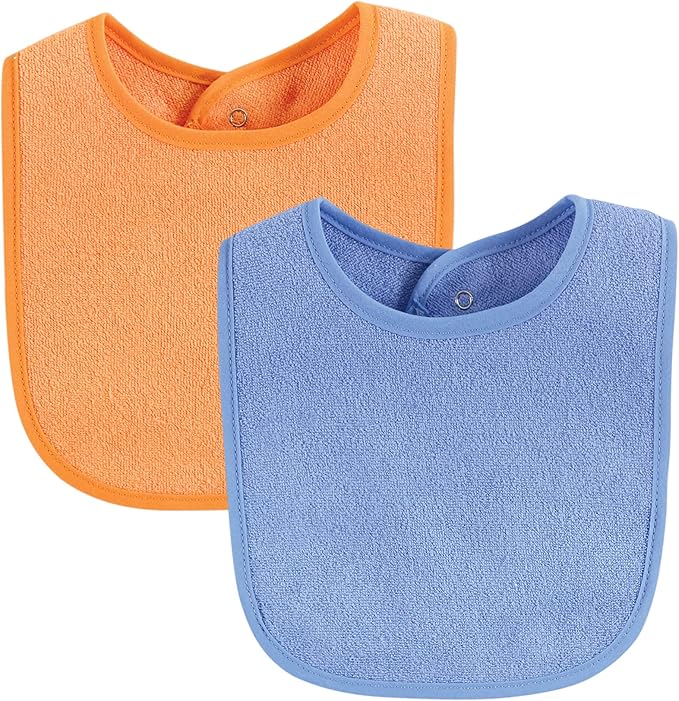 Hudson Baby Unisex Baby Drooler Bib With Waterproof Lining