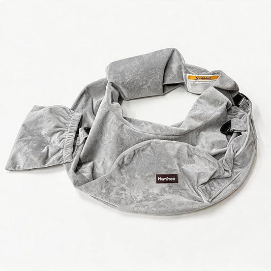 Nursing Pillow Cover - Slipcovers for Baby Breastfeeding Pillow - Adjustable Fit, Easy Care, Gray（Original Nursing Pillow and Belt Neck Strap Not Included）