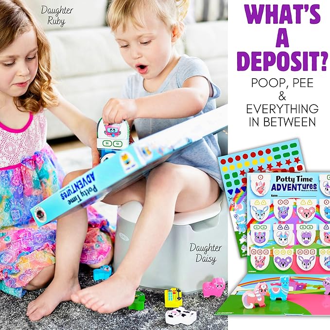 Potty Training Reward System - 14PC Wooden Stacking Blocks with Unicorn Themed, Montessori Behavior System Advent Calendar for Toddlers 18M+ Boys Girls by Lil Advents
