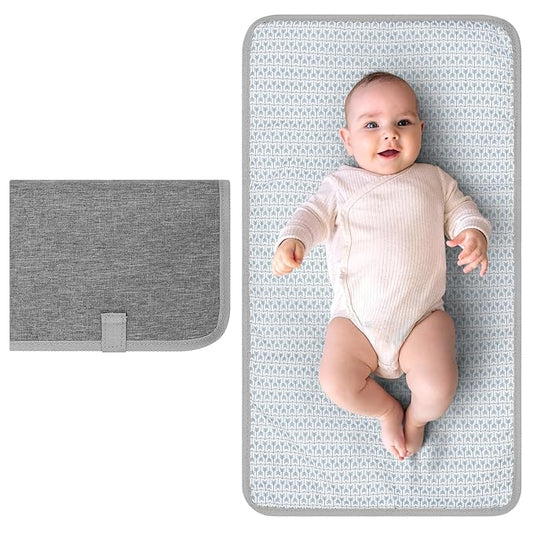 Accmor Portable Diaper Changing Pad, Waterproof Baby Changing Mat, Foldable Portable Travel Changing Pads for Baby, Grey