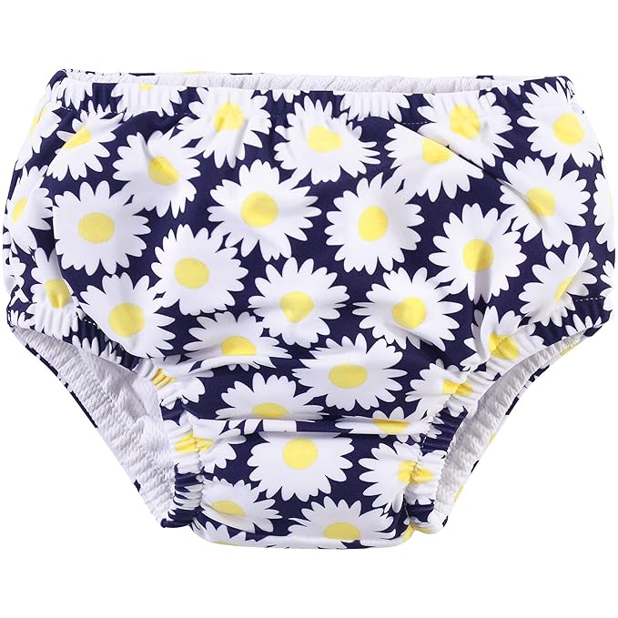 Hudson Baby Unisex Baby Swim Diapers, Daisy, 3 Toddler