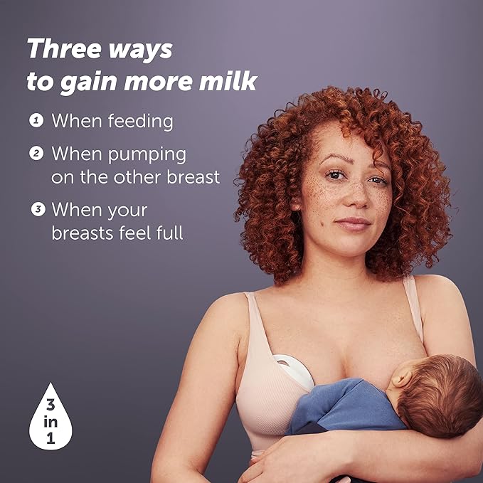 Elvie Curve - Manual Wearable Breast Pump - Hands-Free, Kick-Proof, Portable Silicone Pump that Can Be Worn in-Bra for Gentle, Natural Milk Expression - Breast Feeding Essentials