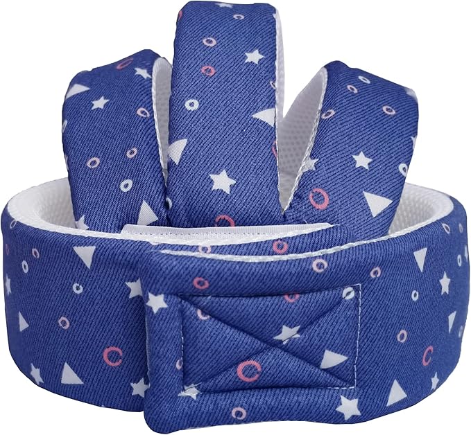 Xeano Baby Safety Helmet Infant Protective Hat Toddler Protector Cap Walking Harness Cotton Adjustable Soft Helmet for Learning to Climb and Walk