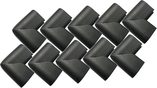 Interbusiness 10pc/Lot Home Furniture U Shape Corner Guard for Baby Child Infant Kids Safety Table Desk Corner Foam Bumps Cushion Protector,Black