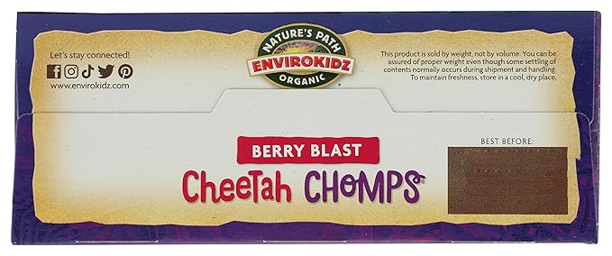 NATURES PATH CEREALS KIDS CHEETAH CHOMPS OR 10 OZ
