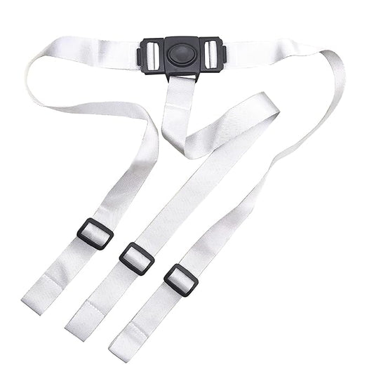 ZARPMA High Chair Straps, 3 Point Harness Straps Belt for Child Kid Chair Strap for IKEA Antilop High Chair (Grey)