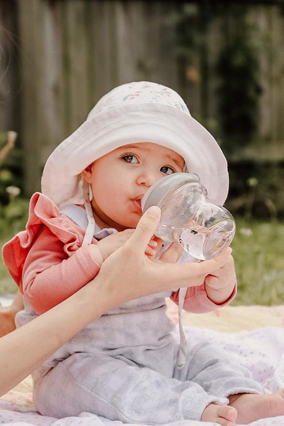 haakaa Gen.3 Natural Glass Baby Bottle&Silicone Orthodontic Bottle Nipple Set-Wide Neck Anti-Colic Variable Flow Nipple,Easy to Clean & Latch for 6m+ Breastfeeding Baby Toddler,BPA-Free