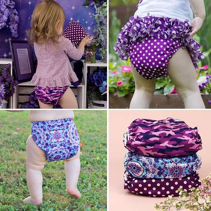 Mama Koala 1.0 Cloth Diapers for Babies, 6 Pack Pocket Shell Only (NO Inserts) - One Size Washable and Reusable Pocket Diapers for Newborns and Toddlers - 160032