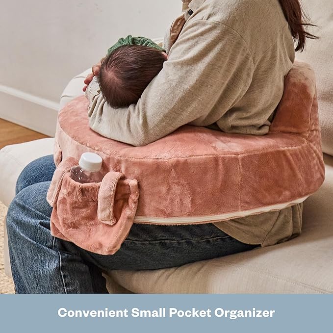 My Brest Friend Super Deluxe Nursing Pillow Cover - Slipcovers for Baby - Adjustable Fit, Easy Care, Durable - Nursing Pillow Not Included, Dusty Rose