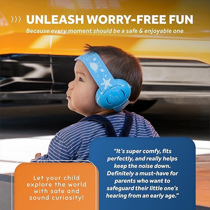 Schallwerk ® Mini+ Baby Ear Muffs – Infant Noise Cancelling Headphones, Toddler Ear Protection, Baby Headphones for Noise
