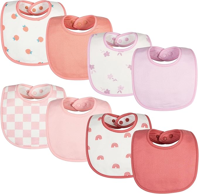 Tiny Twinkle Baby Feeding Bibs - Waterproof and Absorbent Infant Drool and Feeding Baby Bibs