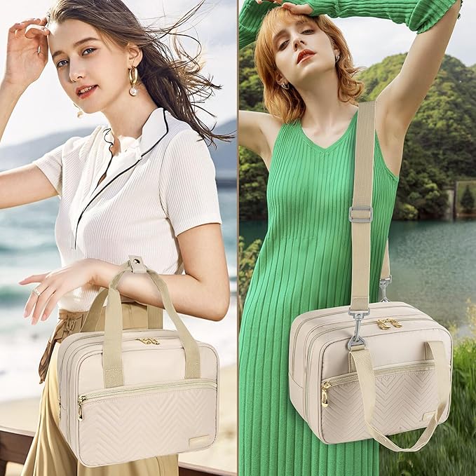 Breastmilk Cooler Travel Bag, Wearable Breast Pump Storage Bag Compatible with Momcozy/Eufy/Elvie/Willow/Medela Breast Pump with Ice Pack and Waterproof Mat,Khaki