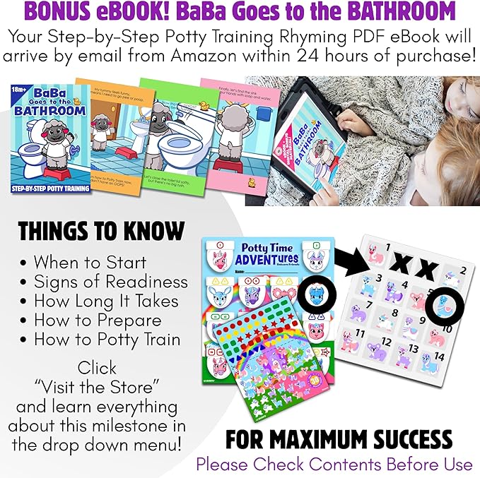 Potty Training Reward System - 14PC Wooden Stacking Blocks with Unicorn Themed, Montessori Behavior System Advent Calendar for Toddlers 18M+ Boys Girls by Lil Advents