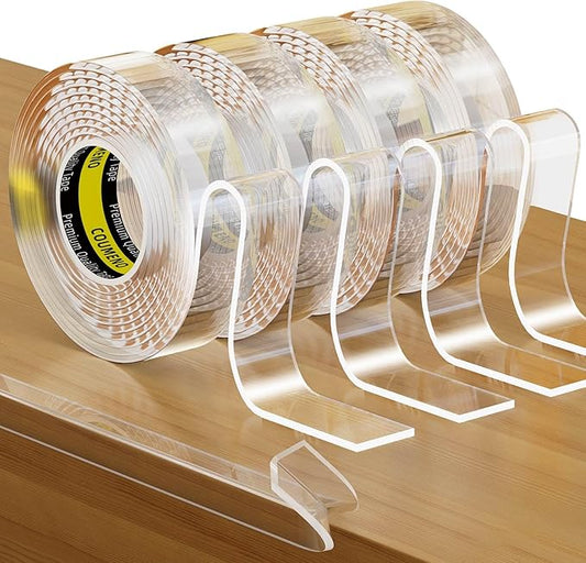 Clear Edge Protector & Corner Guards 4 Packs,0.8in(W) x 9.84FT（L, Baby Proof Corner Protectors for Furniture,Table Bumper for Baby Safety, Sharp Edge Protector for Drawers, Tables, Cabinets