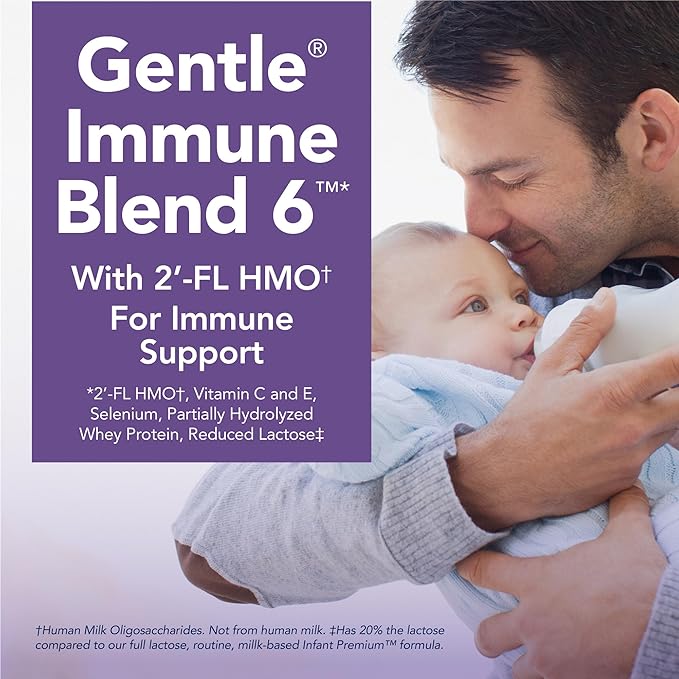 Amazon Brand - Mama Bear Gentle Premium Baby Formula Powder, DHA for Brain Support, Gentle Immune Blend 6, 2'FL HMO, For Fusiness, Crying & Gas, 21.5 oz, 1.34 pound (Pack of 2)