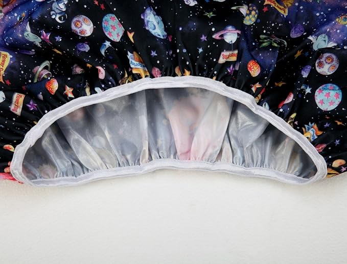 Pail Liner for Cloth Diapers Nappy Inserts Large Laundry Wet Bag Elastic Washable Reusable 27.6in x29.5in (Glasses)