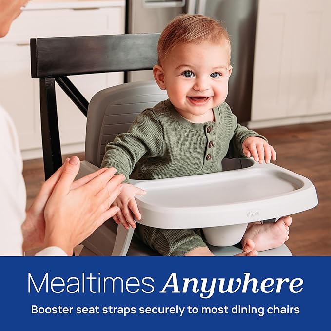 Chicco Bento Booster 3-in-1 Portable Booster Seat for Table, Feeding Seat and Toddler Chair for Babies and Toddlers, for Children up to 50 lbs., Lightweight, Compact Fold, Mochi/Purple