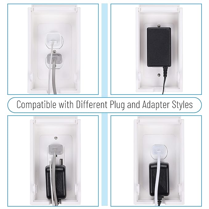 Bates Baby Safety Outlet Cover Box - Plug Covers for Electrical Outlets, Child Proof Outlet Cover, Socket Covers for Outlets
