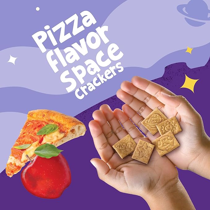 Get'ems! from Gerber Pizza Space Crackers, Kids Snack, Iron, Vitamin E, Kids Crackers, 8PK