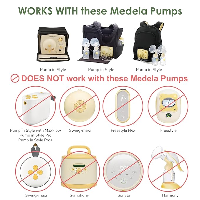 Maymom Breast Pump Kit Compatible With Medela Pump in Style Advanced Breast Pumps PISA; X-Large Breastshield (one-piece, 30 mm), 4 Valve, 6 Membrane, & 2 PumpinStyle Tubing; Replace Medela Valve, Tube