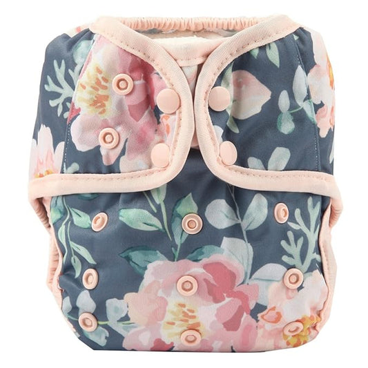 Baby Cloth Diaper Cover Nappy One Size 8lbs to 36lbs for Girls (Floral)