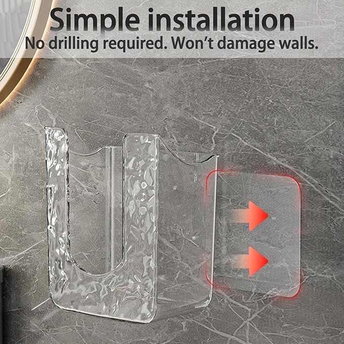 Kitchen Wipes Storage Box,Wall Mounted Flushable Wipes Holder,Clear Wipes Dispenser Wipe Tissue Storage Box Case for Kitchen Bedroom Bathroom