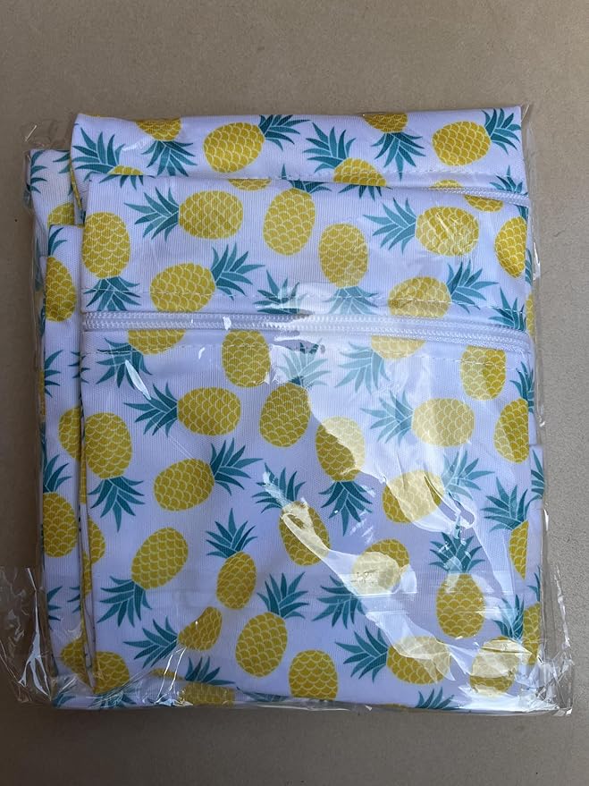 Wet Dry Bag for Cloth Diapers, 2PCS Waterproof Reusable Wet Bag with Zippered Pockets, Washable, Reusable for Travel, Beach, Pool, Stroller, Diapers, Dirty Gym Clothes, Swimsuits, 14x12In & 12x11In