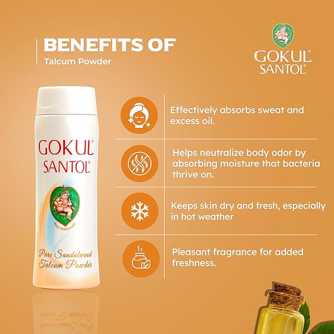 Gokul Santol Talcum Powder 300 gm