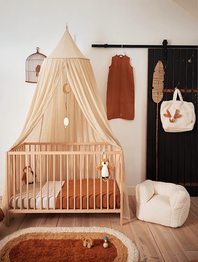 Jollein 002-005-00093 Mosquito Net for Children's Bed 245 cm Brown