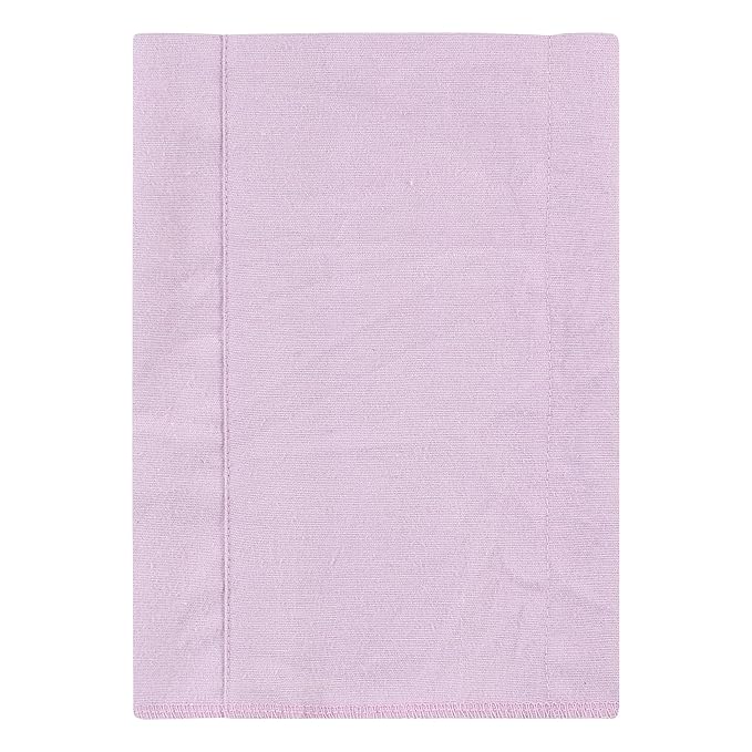 Hudson Baby Unisex Baby Cotton Flannel Burp Cloths, Purple Dainty Floral 4 Pack, One Size