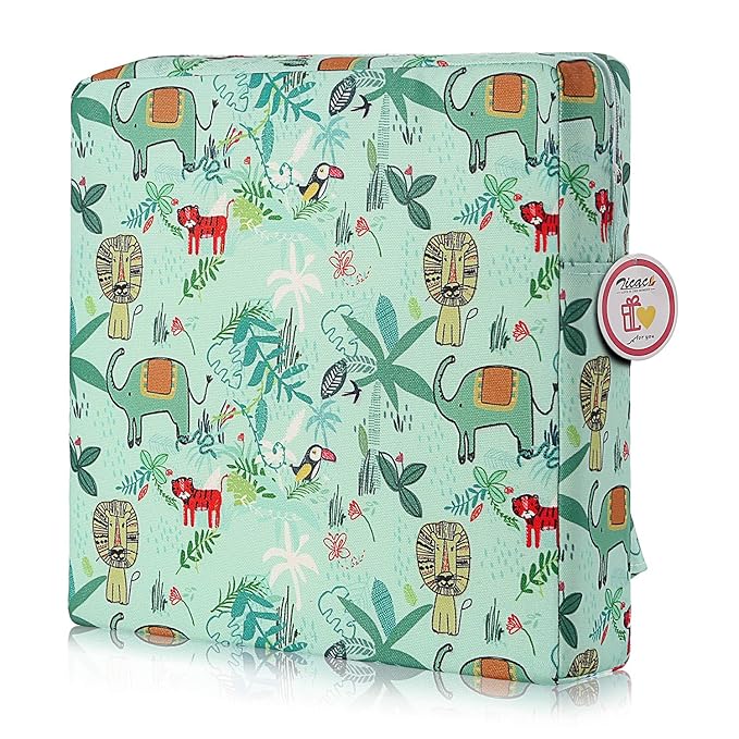 Zicac Portable High Chair Increasing Seat Cushion for Travel Dining Seat Pad for Toddler Kids Baby Infant Washable Thick Chair Seat Pads (Green)