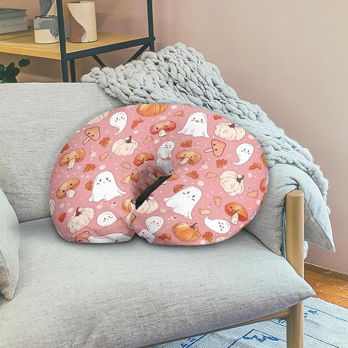 Happy Halloween Baby Nursing Pillow Cover Positioner Super Soft and Safe for Newborn Washable and Stretchy Pillow Cover with Hidden Zipper, 2 Packs